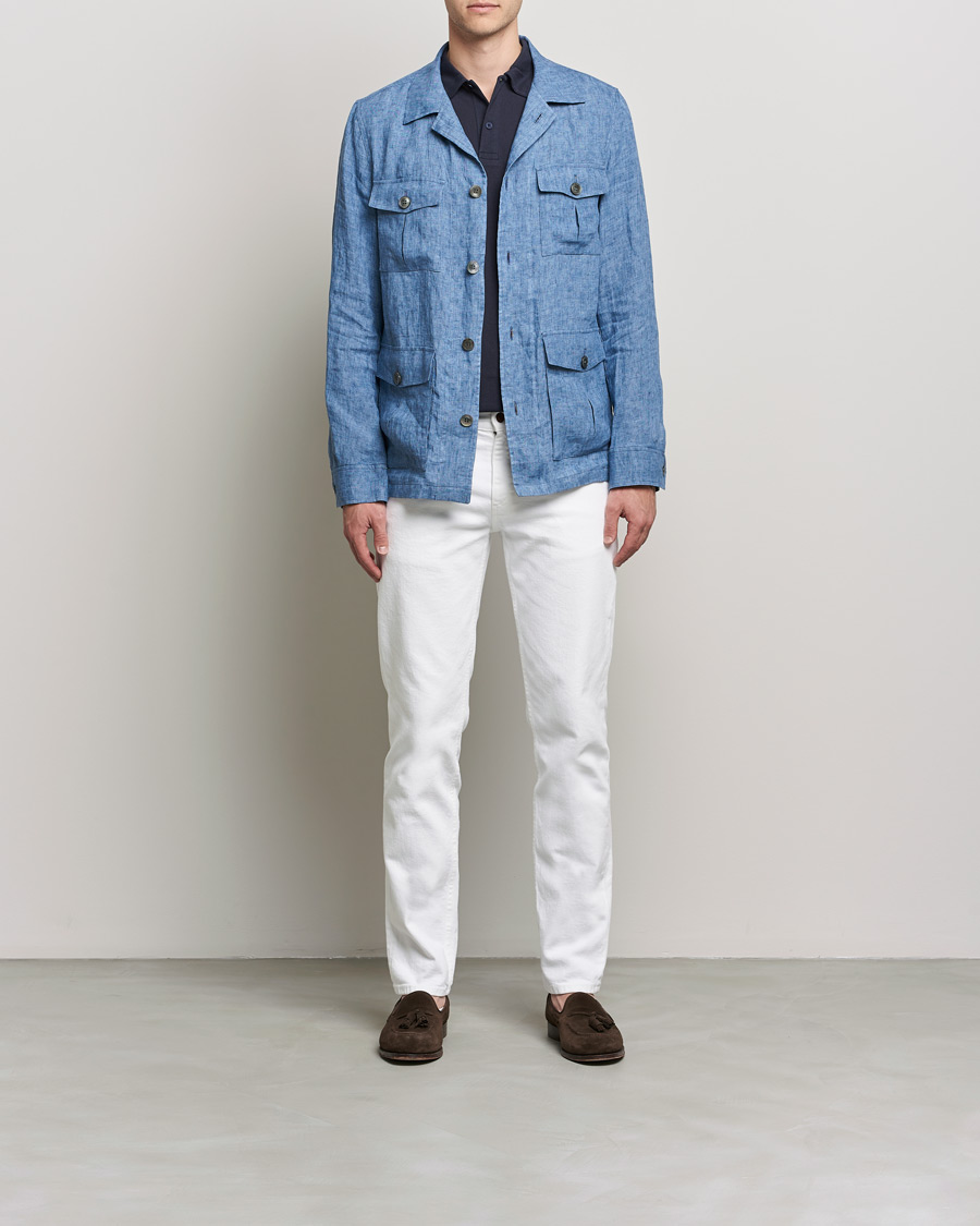Herre | Jeans | Oscar Jacobson | Albert Cotton Stretch Jeans White