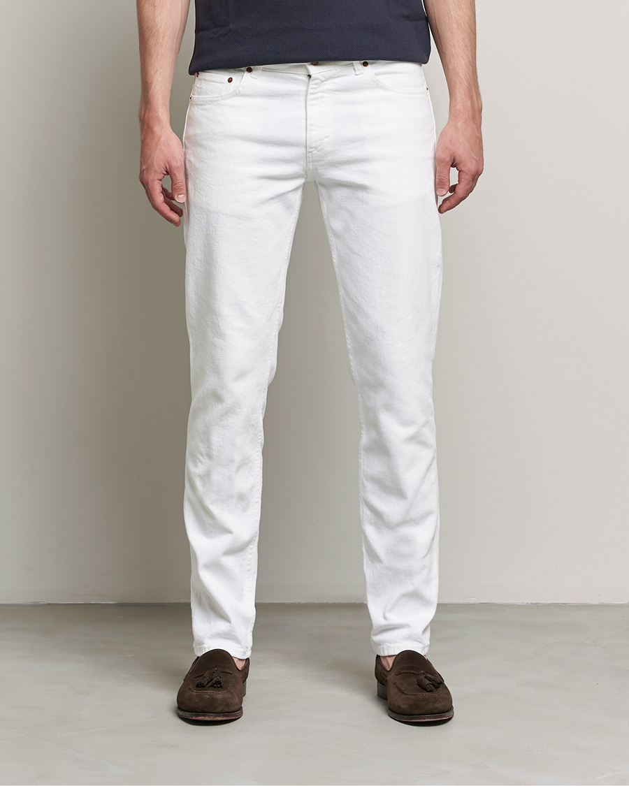 Herre | Jeans | Oscar Jacobson | Albert Cotton Stretch Jeans White