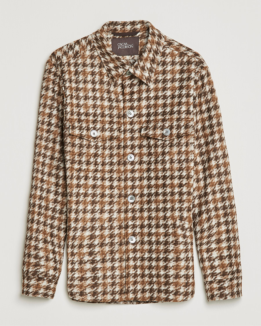 Herre | Skjorter | Oscar Jacobson | Milron Shirt Jacket Brown
