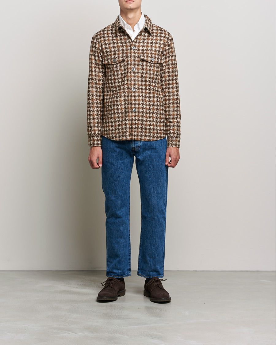 Herre | Skjorter | Oscar Jacobson | Milron Shirt Jacket Brown