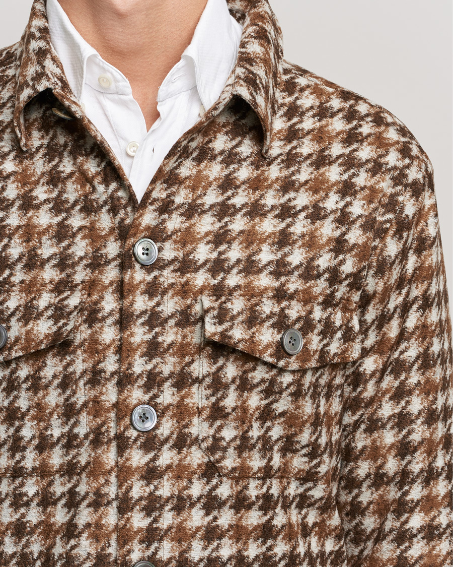 Herre | Skjorter | Oscar Jacobson | Milron Shirt Jacket Brown