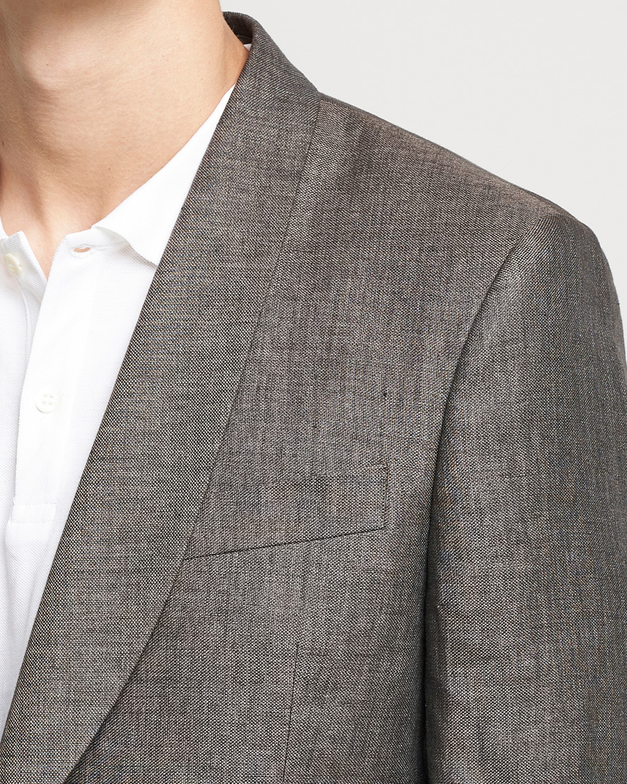 Herre | Dresser | Oscar Jacobson | Figaro Linen Tuxedo Brown
