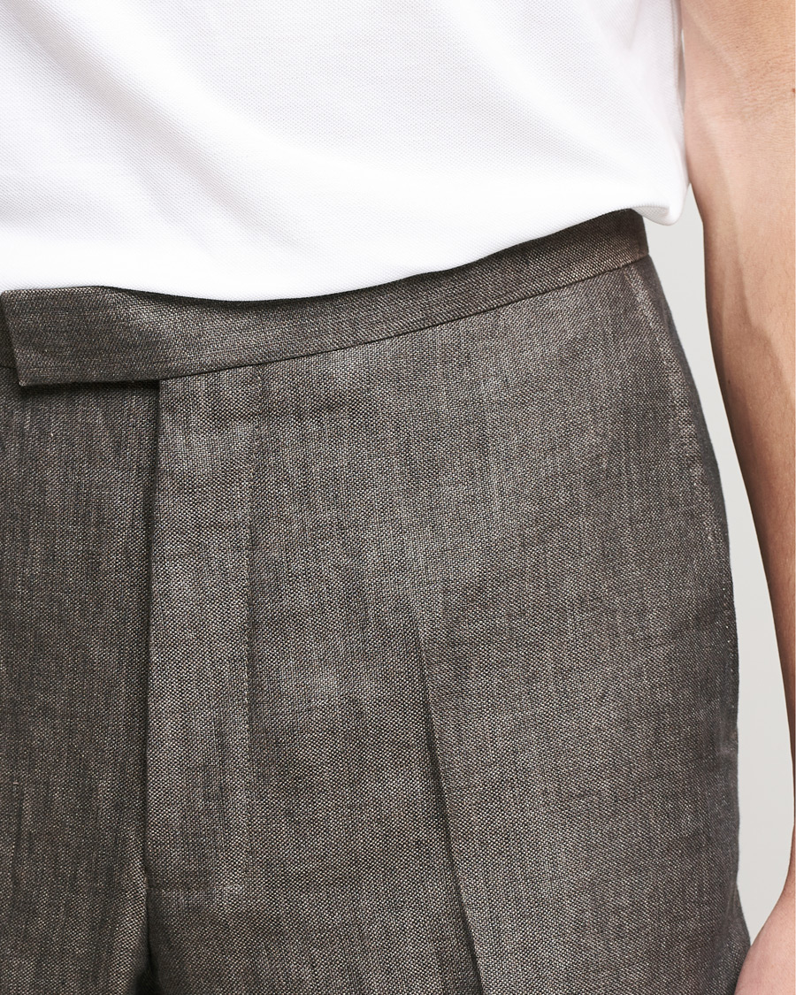 Herre | Dresser | Oscar Jacobson | Figaro Linen Tuxedo Brown