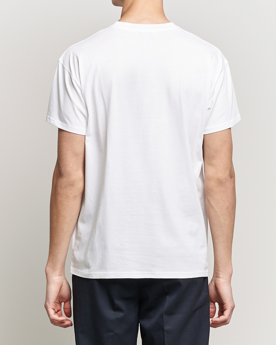 Herre | T-Shirts | Mackintosh | Stripe Print Plain Tee White