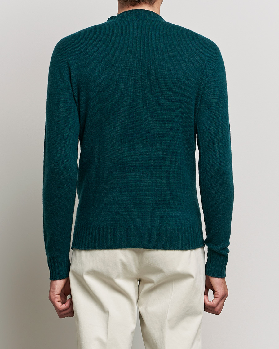 Herre | Gensere | Altea | Wool/Cashmere Crew Neck Sweater Bottle Green