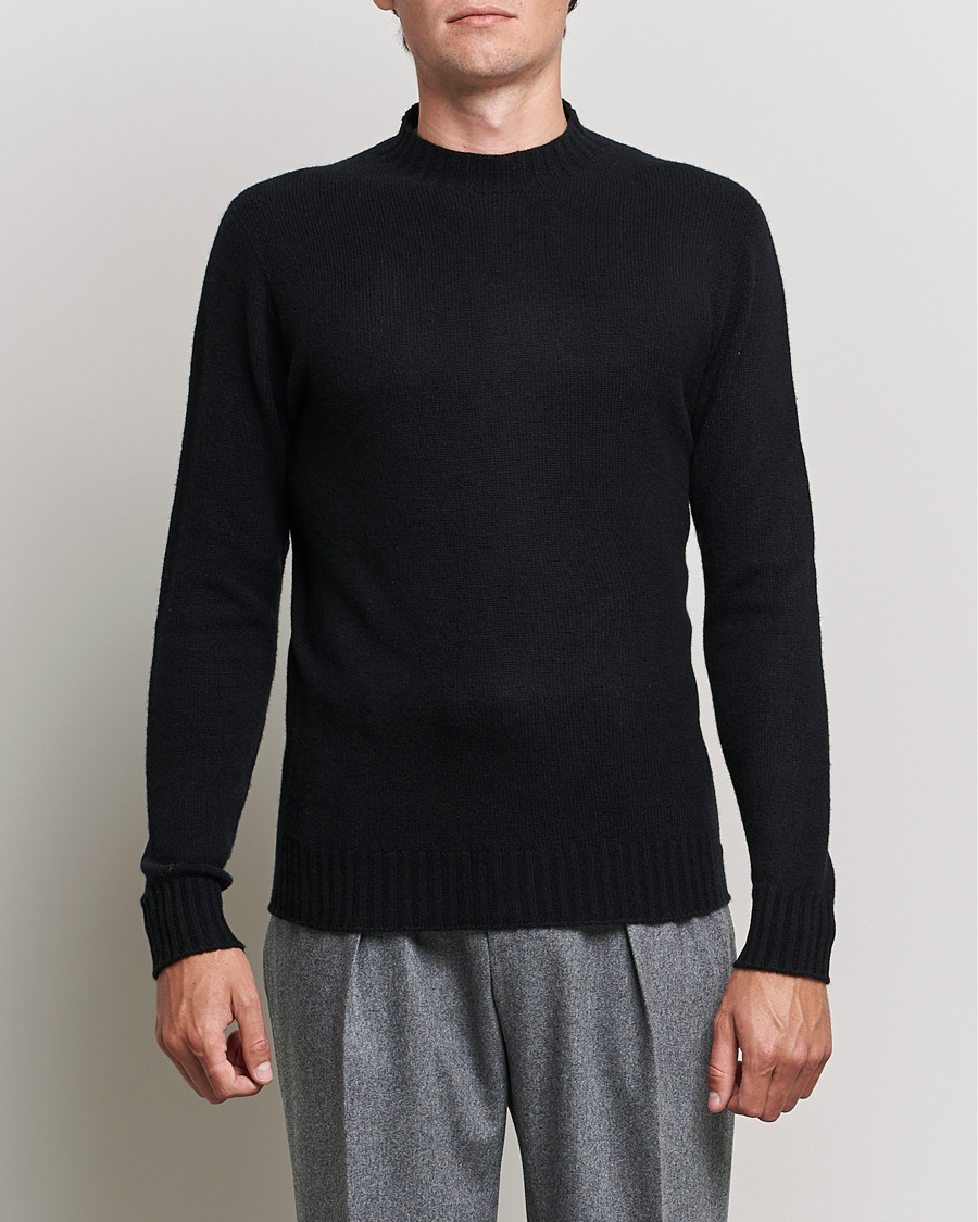 Herre |  | Altea | Wool/Cashmere Crew Neck Sweater Black