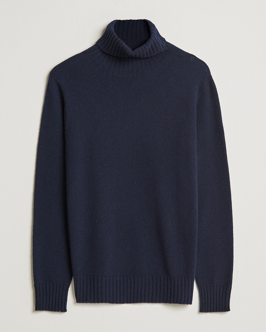 Herre | Gensere | Altea | Wool/Cashmere Turtleneck Sweater Navy