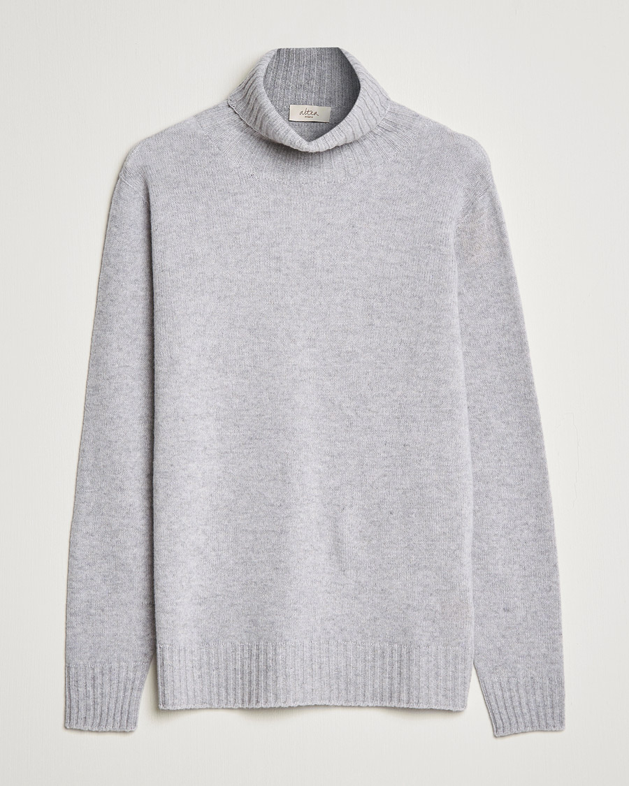 Herre | Gensere | Altea | Wool/Cashmere Turtleneck Sweater Light Grey