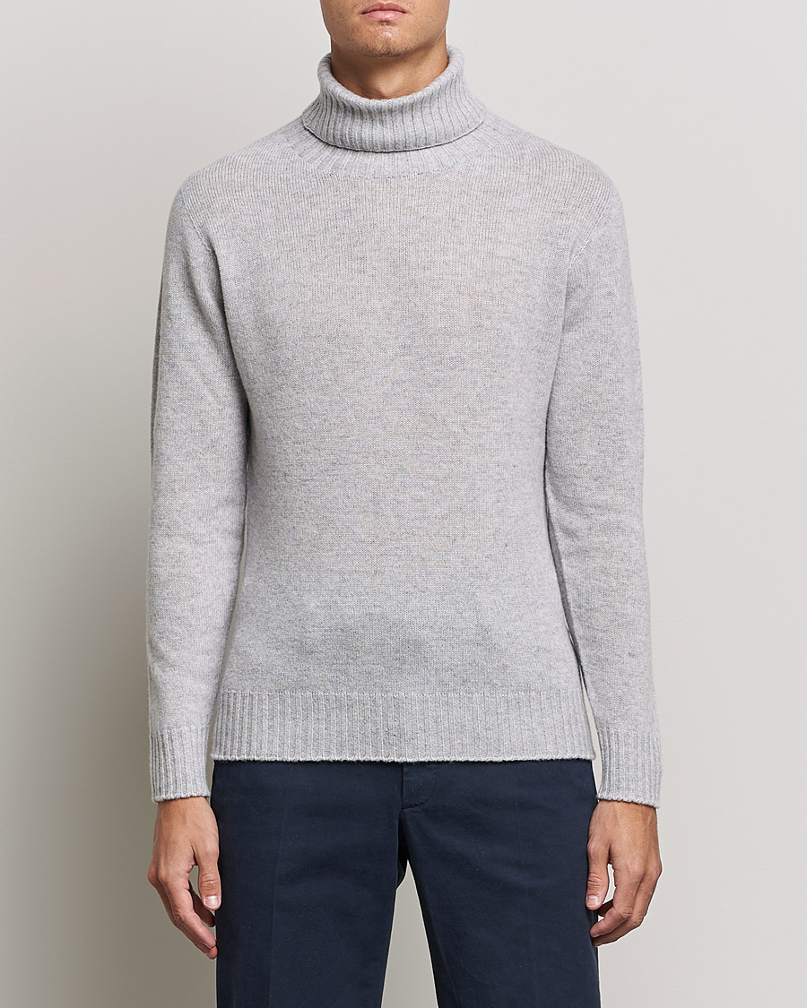 Herre | Gensere | Altea | Wool/Cashmere Turtleneck Sweater Light Grey