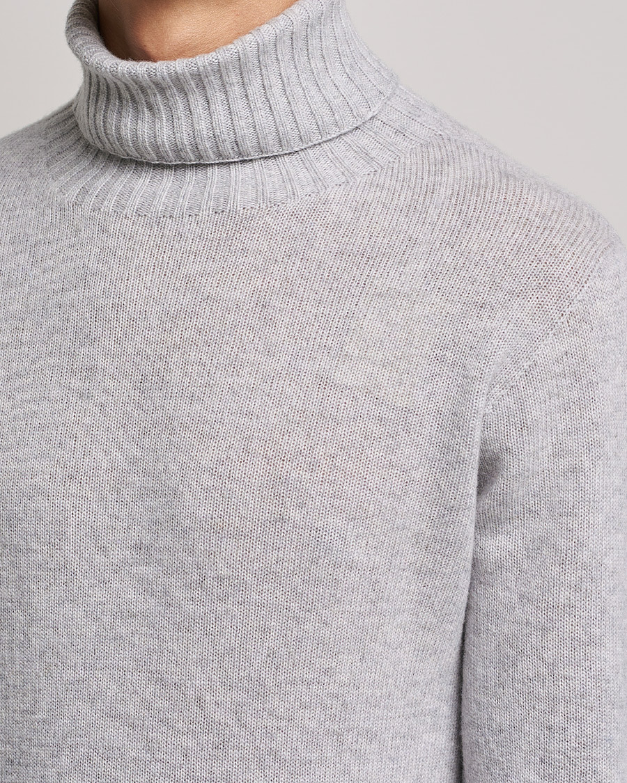 Herre | Gensere | Altea | Wool/Cashmere Turtleneck Sweater Light Grey