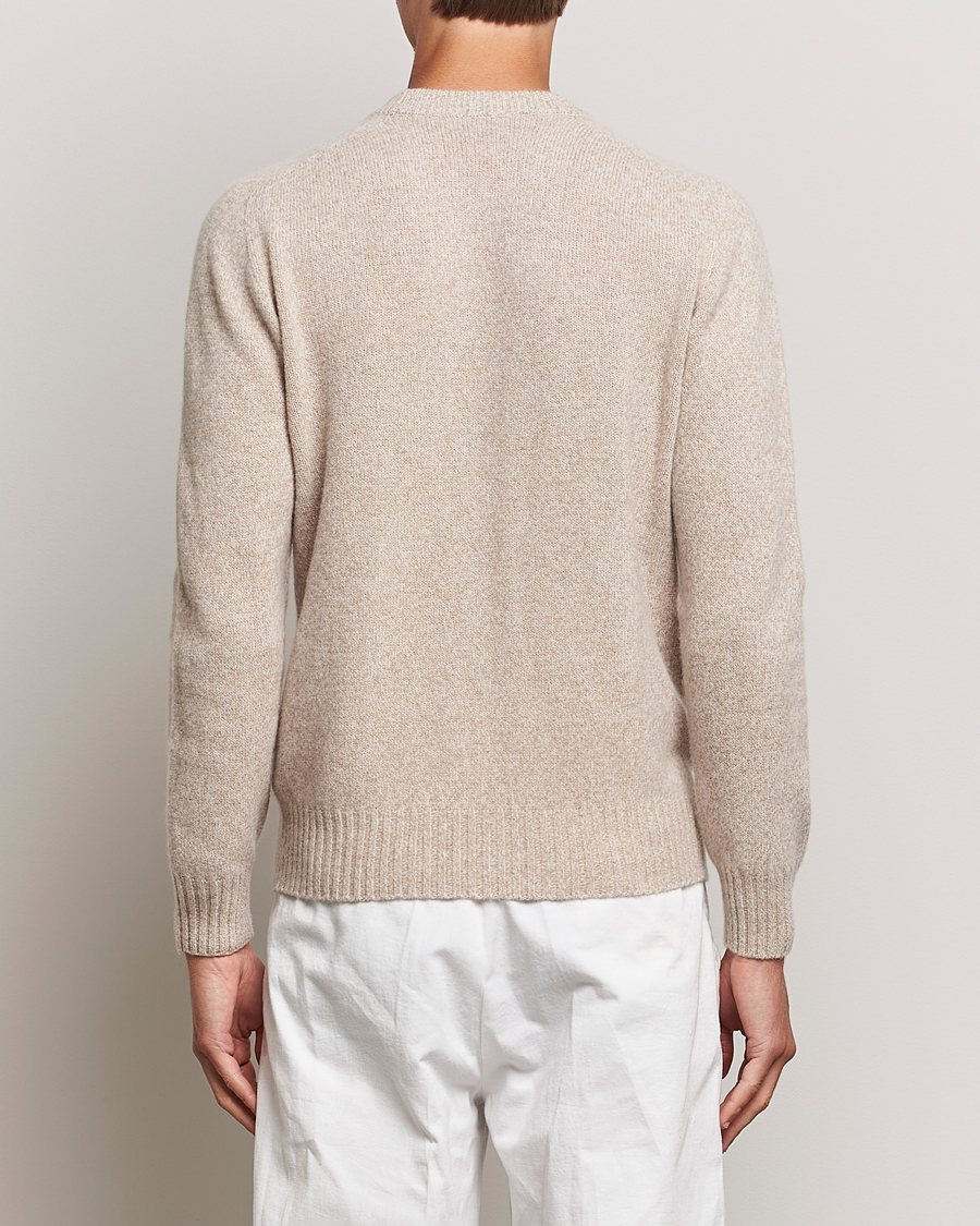 Herre | Gensere | Altea | Wool/Cashmere Crew Neck Pullover Beige Melange