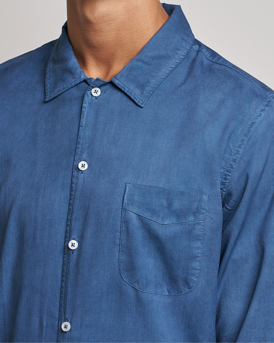 Herre | Skjorter | Altea | Garment Dyed Shirt Washed Navy