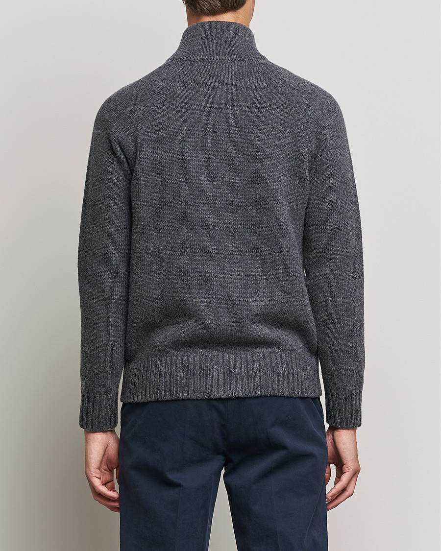 Herre | Gensere | Altea | Wool Zip Jacket Grey Melange