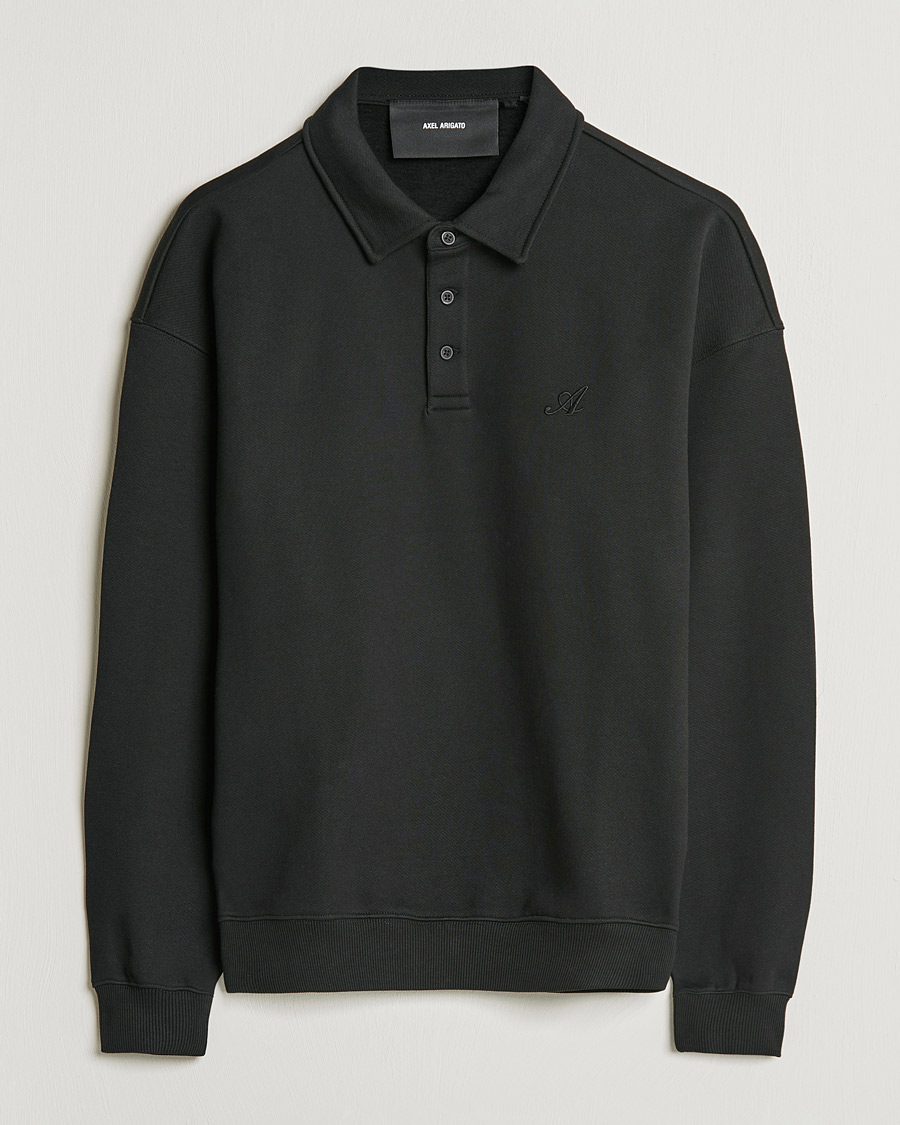 Herre |  | Axel Arigato | Signature Polo Sweatshirt Black