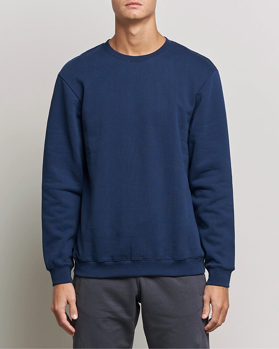 Herre |  | Bread & Boxers | Loungewear Sweatshirt Navy Blue