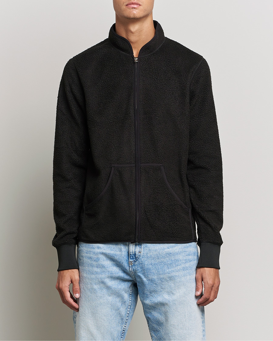 Herre | Gensere | Bread & Boxers | Full Zip Fleece Jacket Black