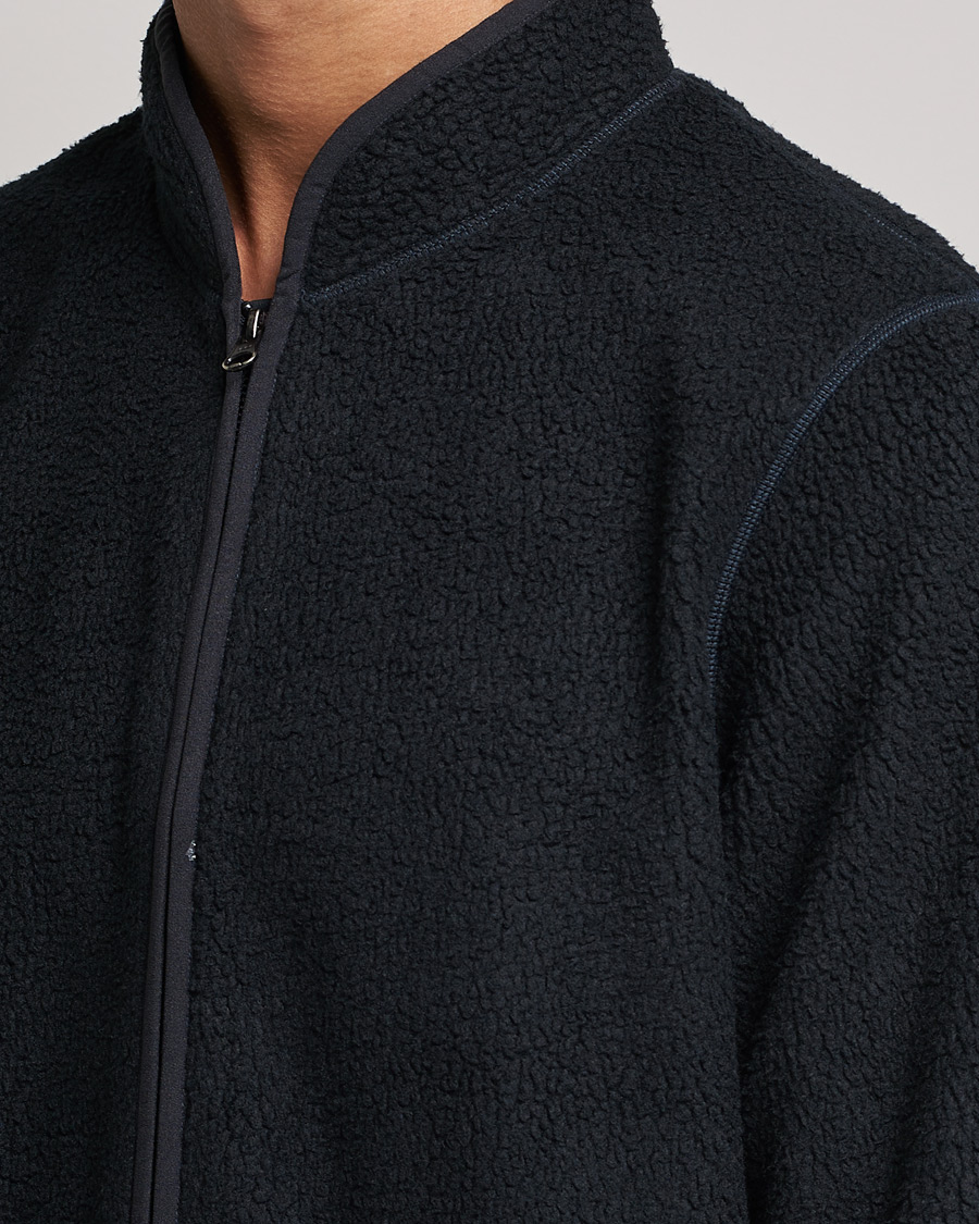 Herre | Gensere | Bread & Boxers | Full Zip Fleece Jacket Navy Blue