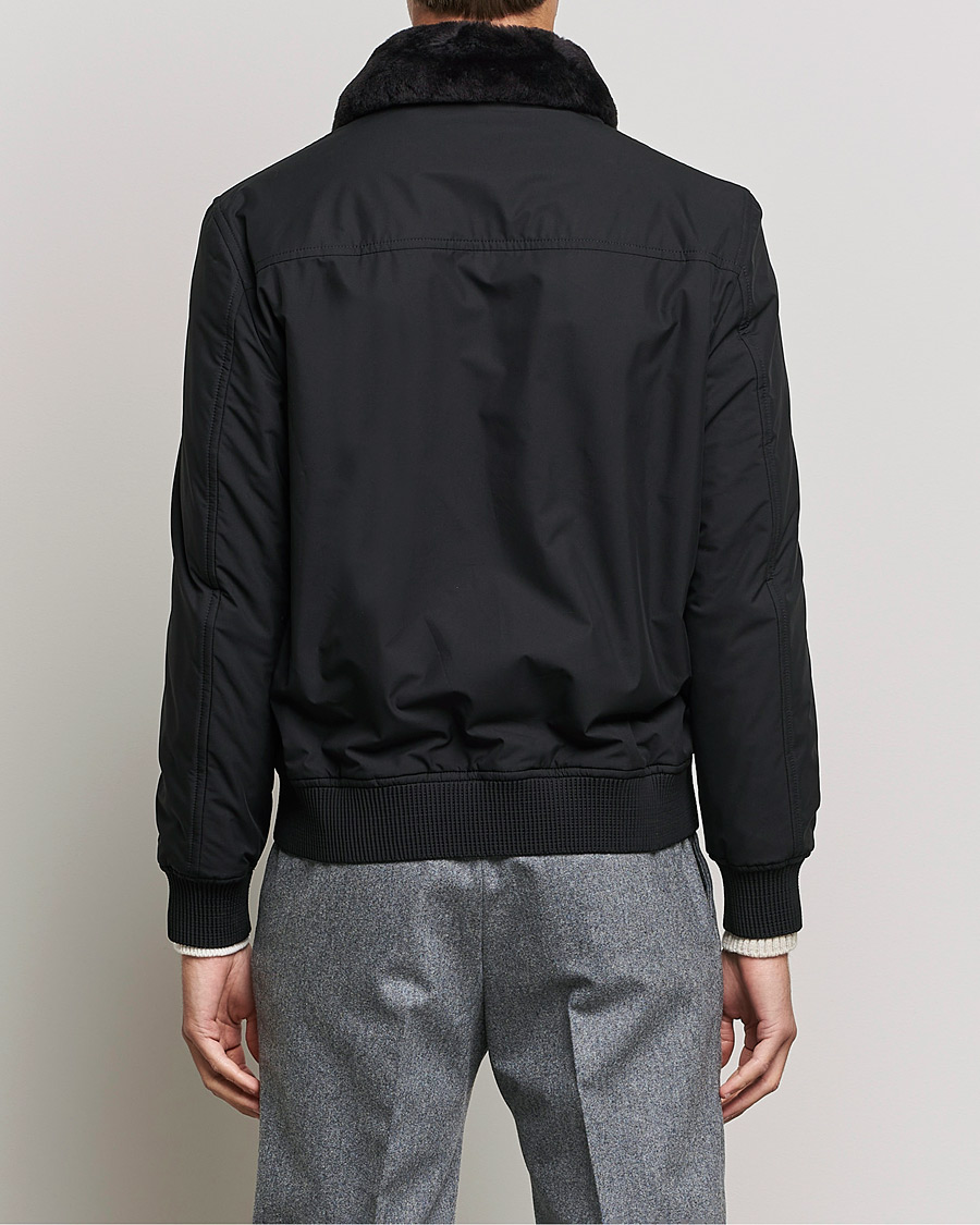 Herre | Jakker | Brioni | Performa Silk Shearling Jacket Black