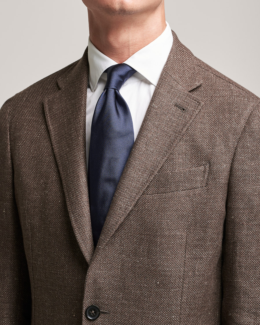 Herre | Brioni Testimonial Silk Tie Dark Blue | Brioni | Testimonial Silk Tie Dark Blue