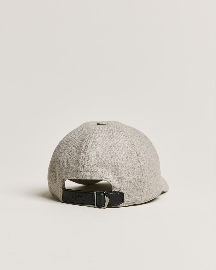 Herre | Brioni Cashmere Flannel Baseball Cap Light Grey | Brioni | Cashmere Flannel Baseball Cap Light Grey