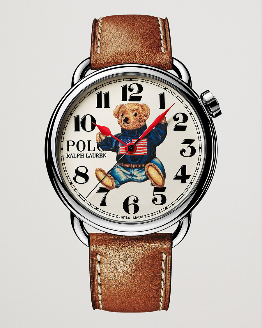 Herre | Fine watches | Polo Ralph Lauren | 42mm Automatic Flag Bear White Dial 