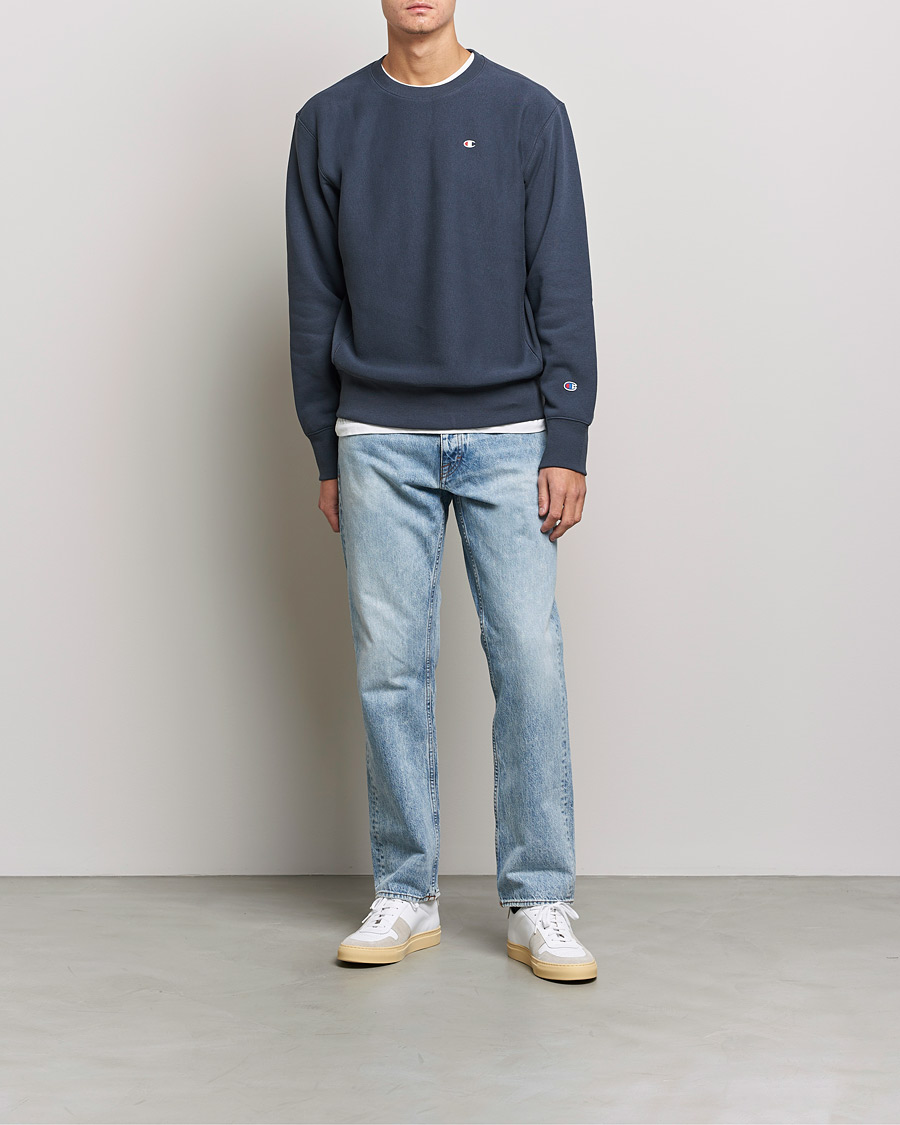 Herre | Gensere | Champion | Reverse Weave Soft Fleece Sweatshirt Navy