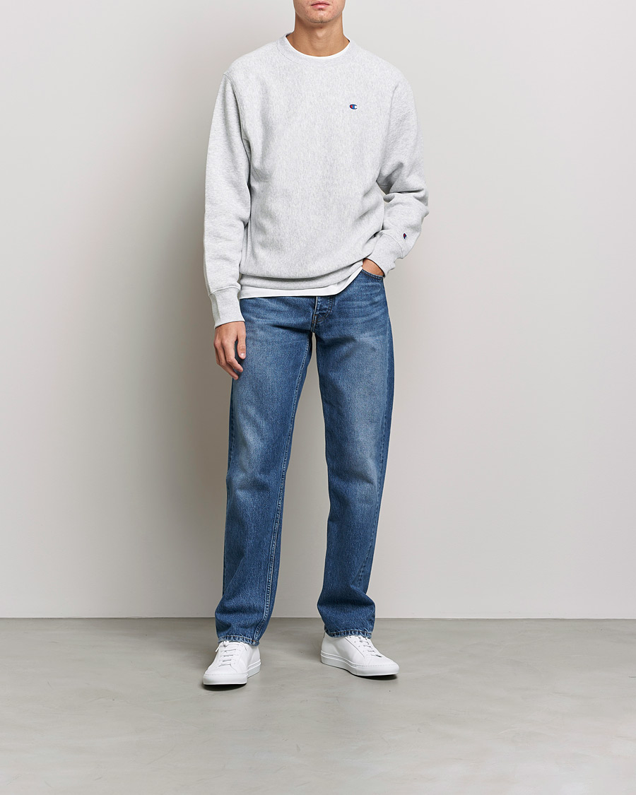 Herre | Gensere | Champion | Reverse Weave Soft Fleece Sweatshirt Grey Melange
