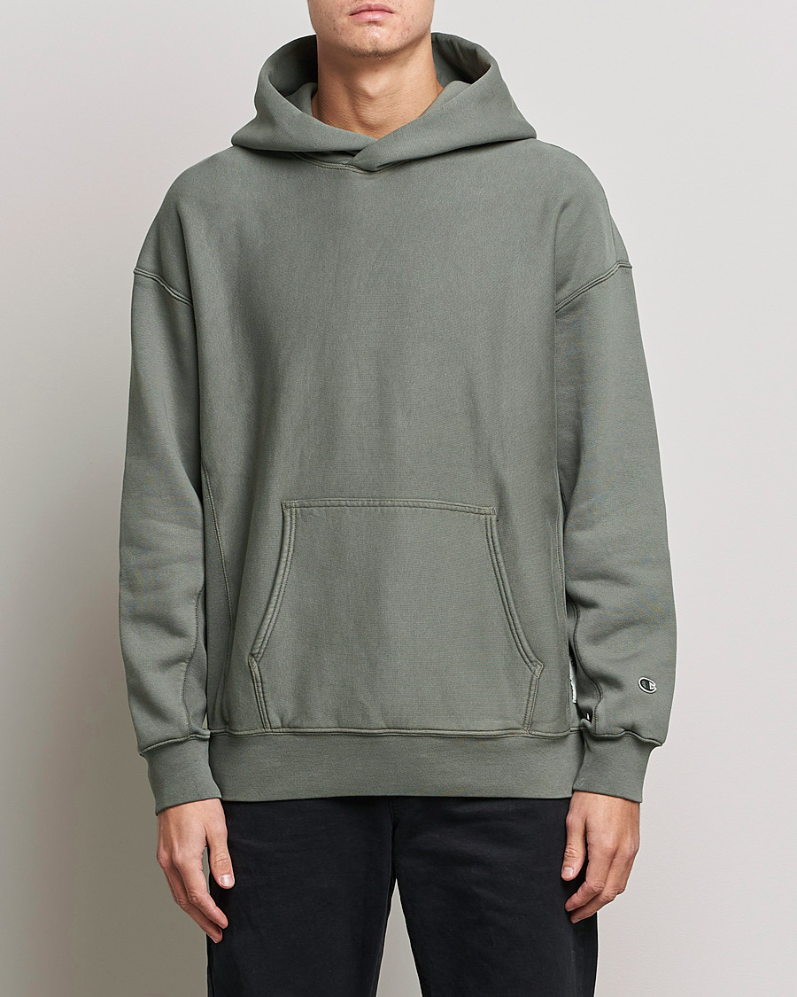 Herre | Gensere | Champion | Heritage Garment Dyed Hood Dark Grey