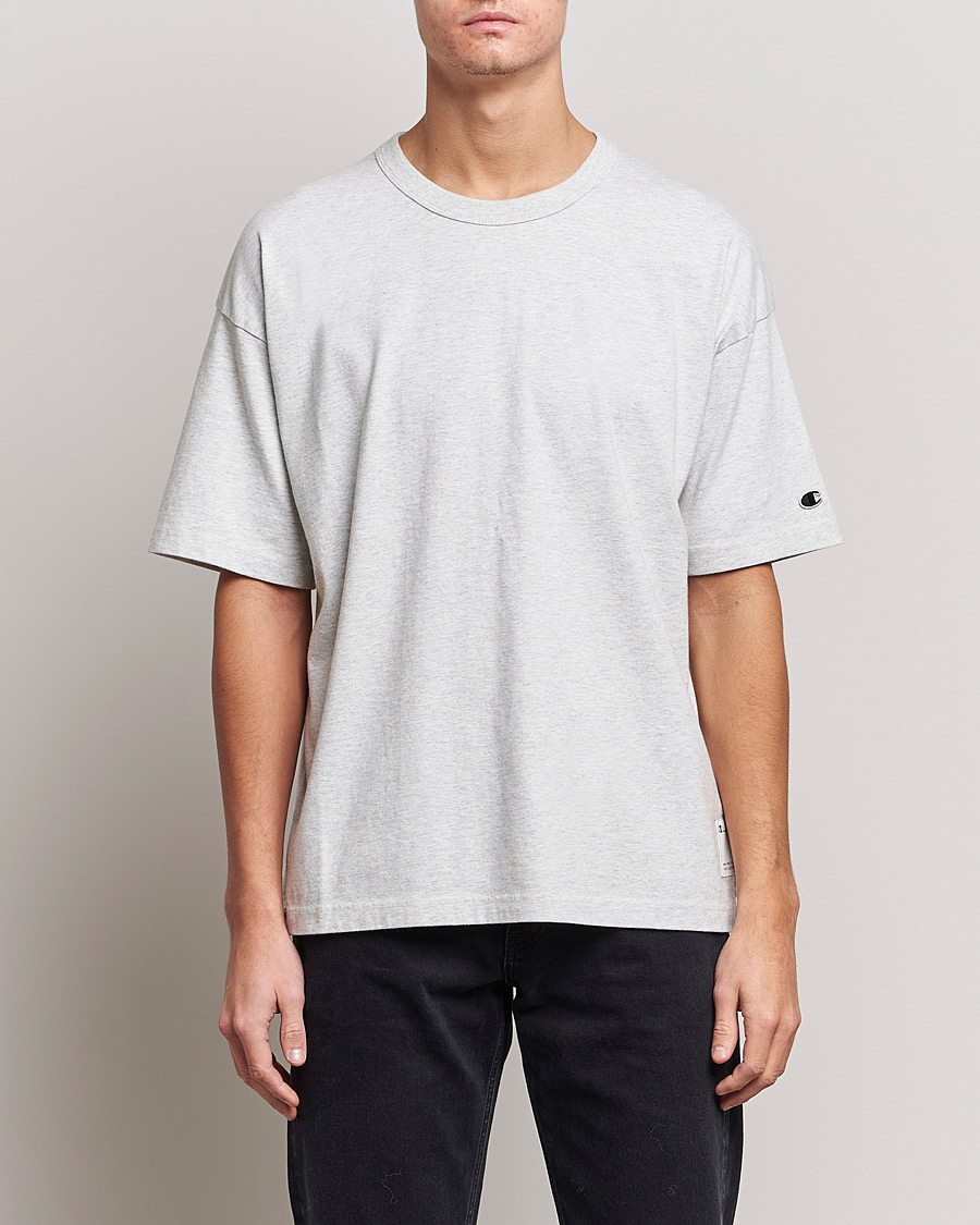 Herre | Active | Champion | Heritage Garment Dyed T-Shirt Grey Melange