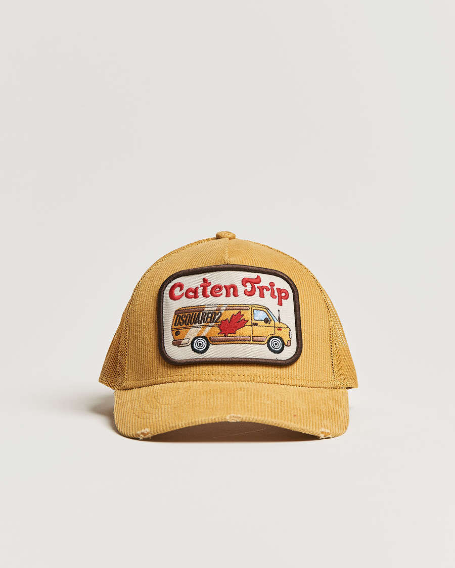 Herre | Dsquared2 Caten Trip Baseball Cap Mustard | Dsquared2 | Caten Trip Baseball Cap Mustard