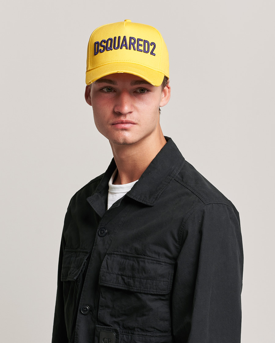 Herre | Dsquared2 Logo Baseball Cap Yellow | Dsquared2 | Logo Baseball Cap Yellow