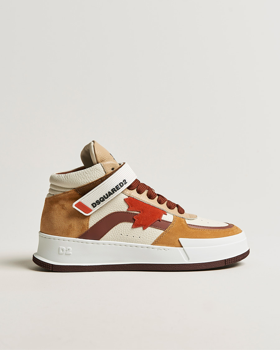 Herre | Dsquared2 Canadian High Tops White/Camel | Dsquared2 | Canadian High Tops White/Camel