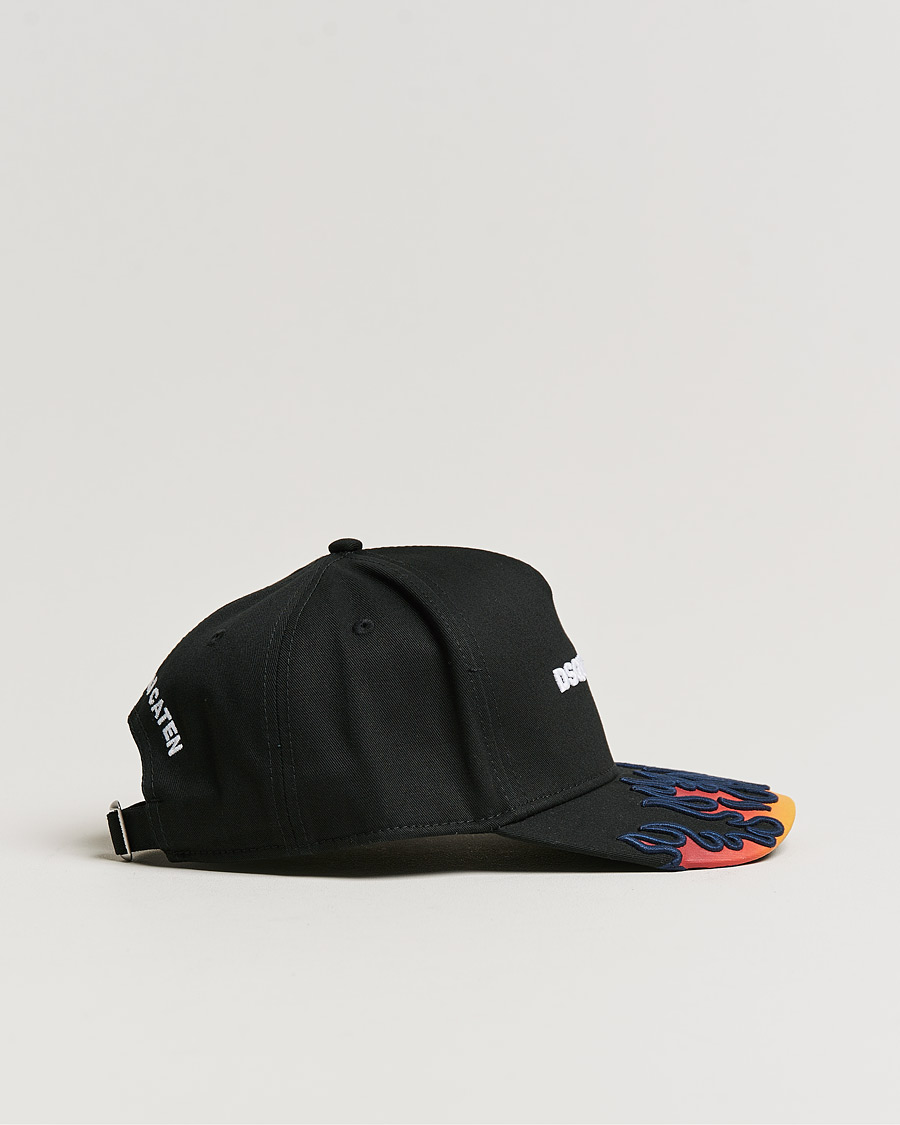 Herre | Dsquared2 Flames Baseball Cap Black | Dsquared2 | Flames Baseball Cap Black