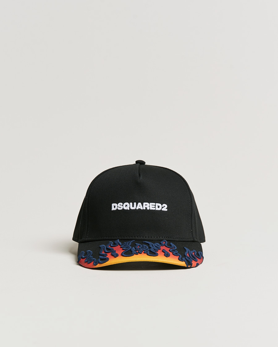 Herre | Dsquared2 Flames Baseball Cap Black | Dsquared2 | Flames Baseball Cap Black