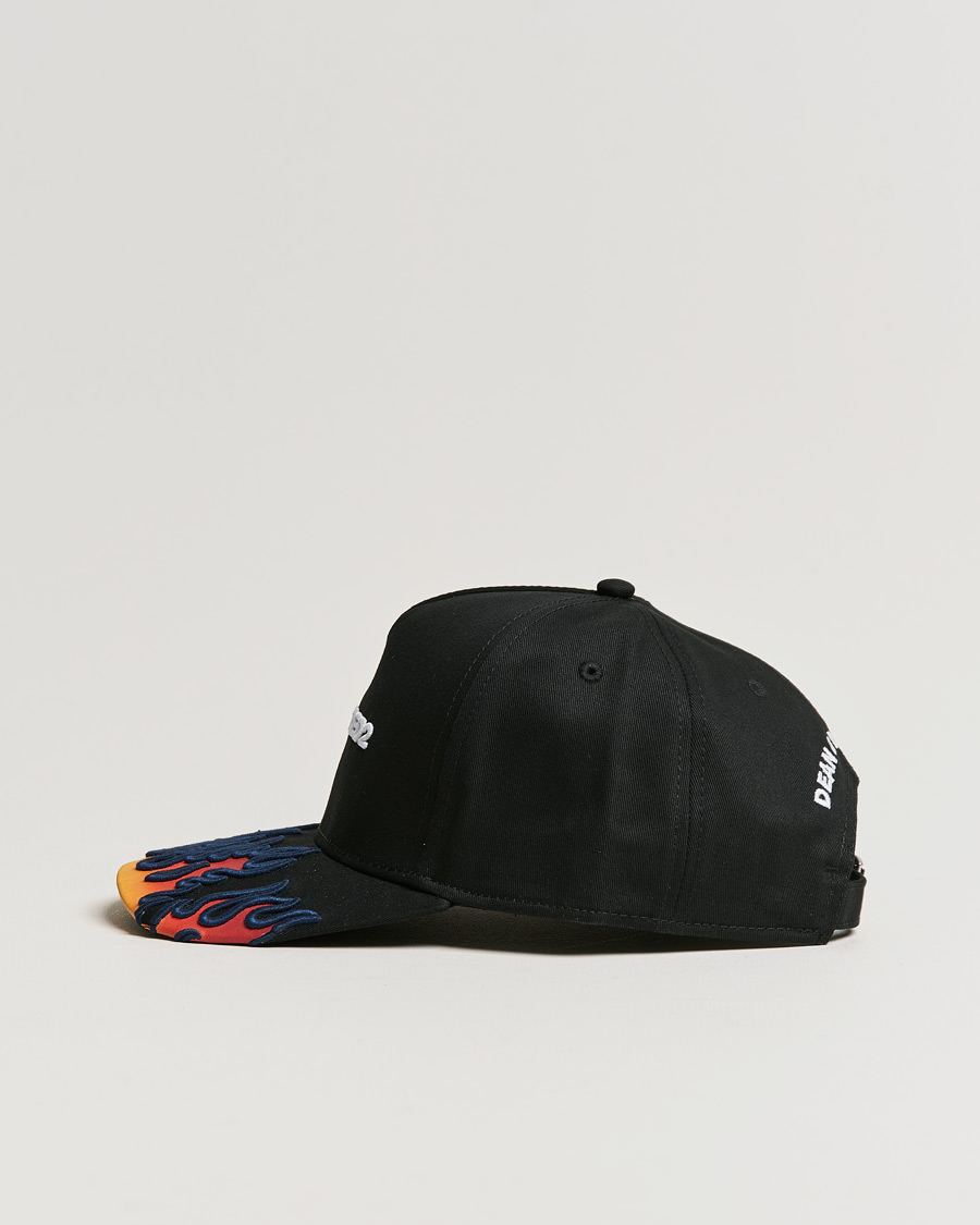 Herre | Dsquared2 Flames Baseball Cap Black | Dsquared2 | Flames Baseball Cap Black