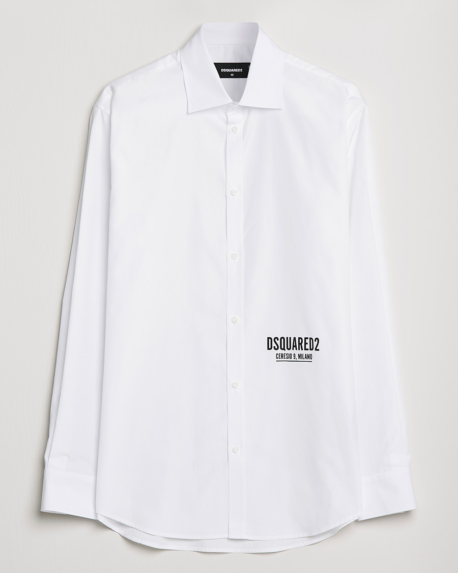 Herre | Skjorter | Dsquared2 | Poplin Dress Shirt White