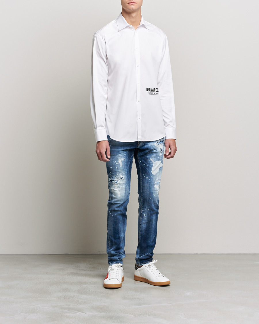 Herre | Skjorter | Dsquared2 | Poplin Dress Shirt White
