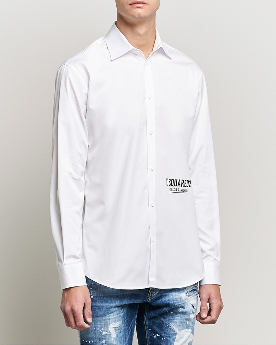 Herre | Skjorter | Dsquared2 | Poplin Dress Shirt White