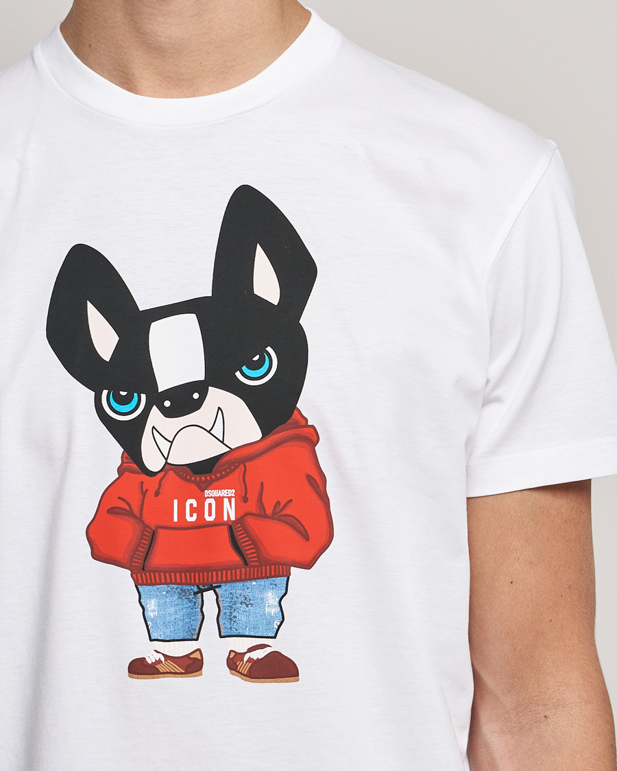 Herre | T-Shirts | Dsquared2 | Icon Ciro Tee White