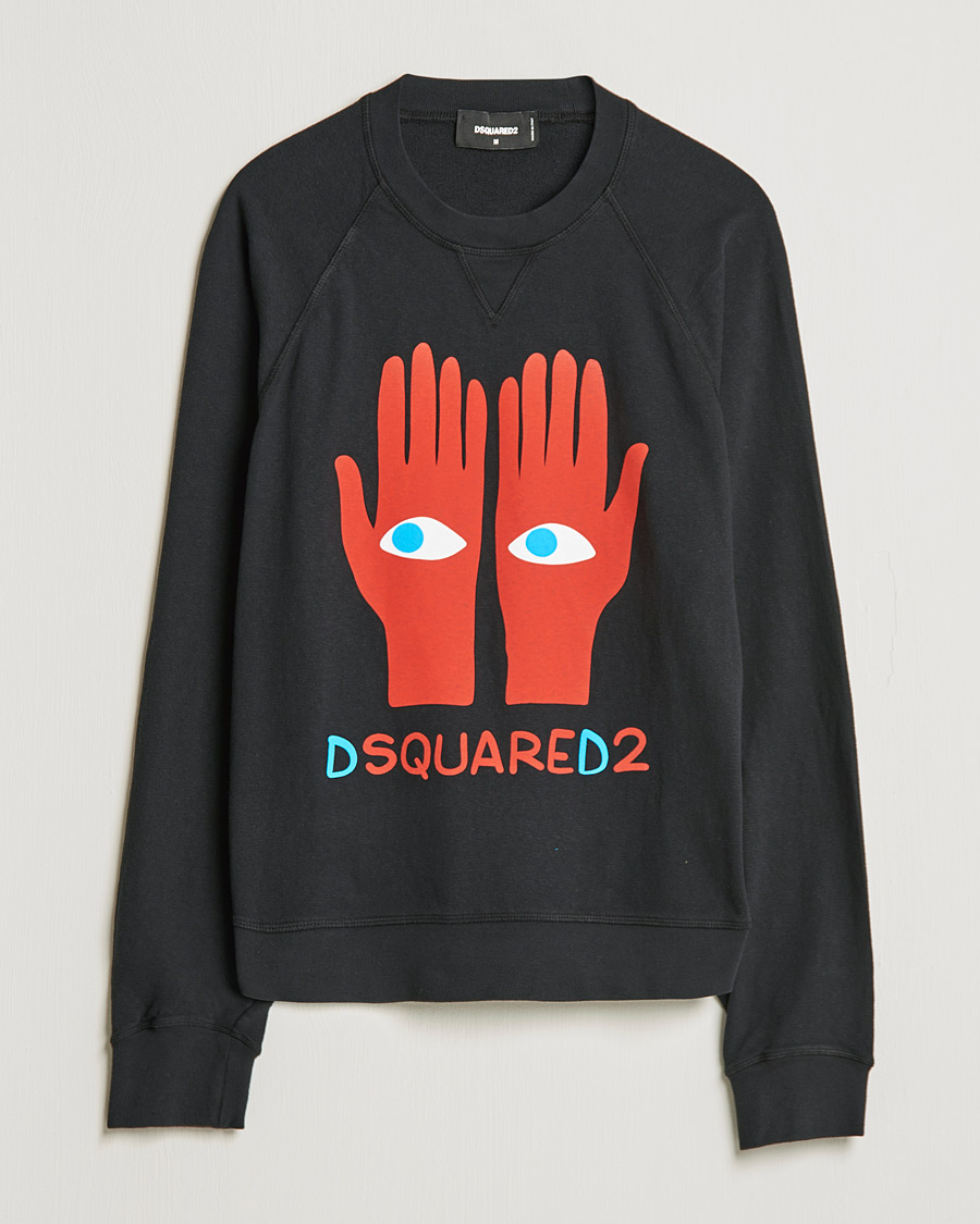 Herre | Gensere | Dsquared2 | Eyes On Hand Sweatshirt Black