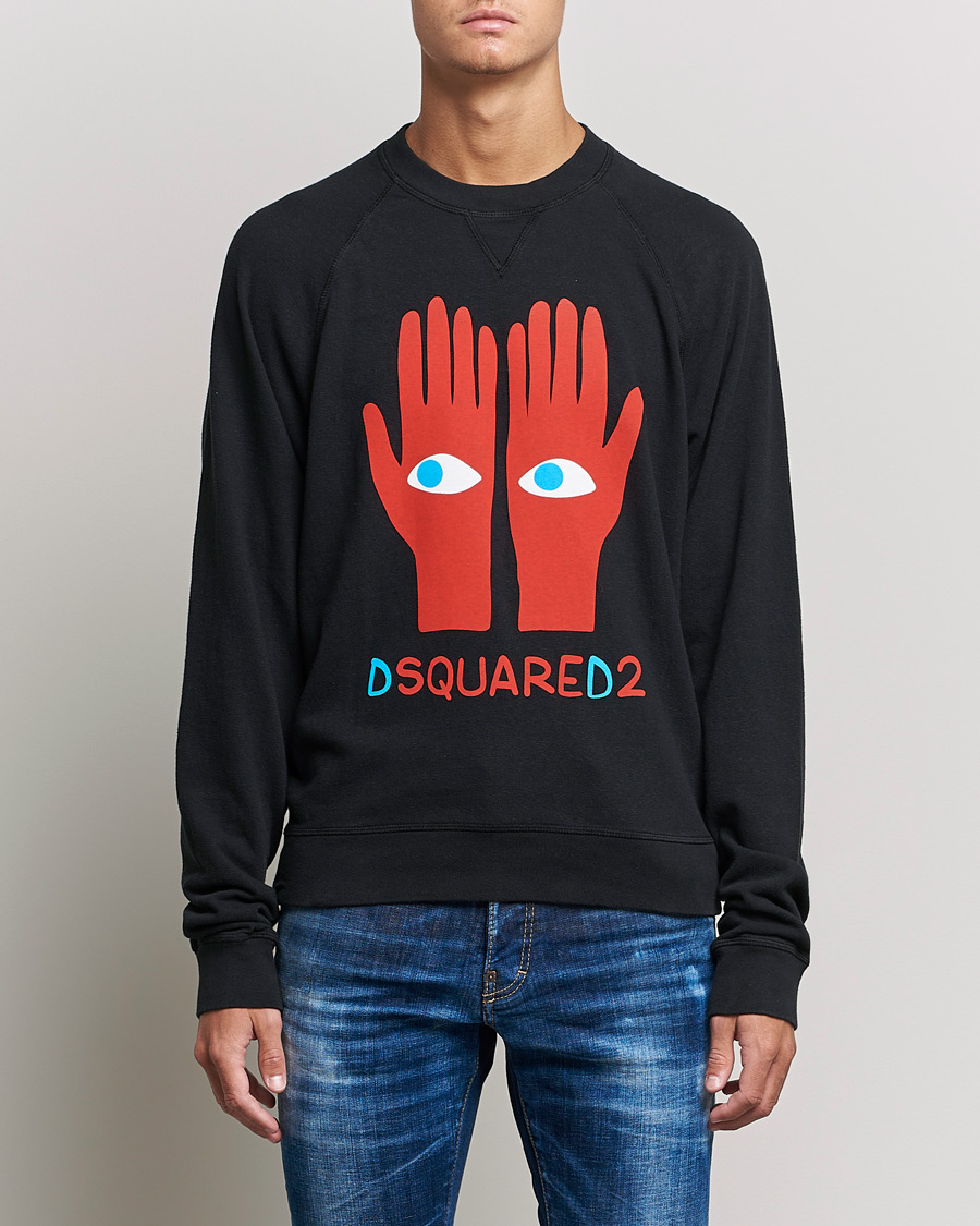 Herre | Gensere | Dsquared2 | Eyes On Hand Sweatshirt Black