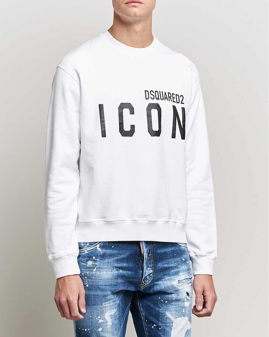 Herre | Gensere | Dsquared2 | Icon Logo Sweatshirt White