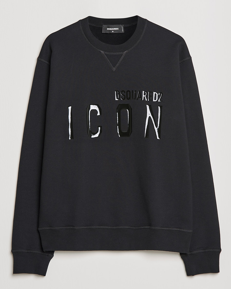 Herre | Gensere | Dsquared2 | Icon Tonal Logo Sweatshirt Black