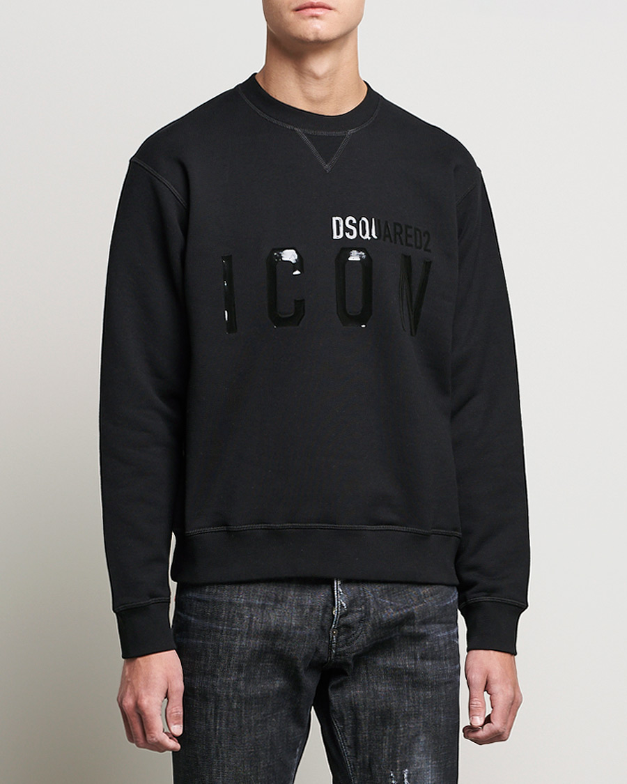 Herre | Gensere | Dsquared2 | Icon Tonal Logo Sweatshirt Black