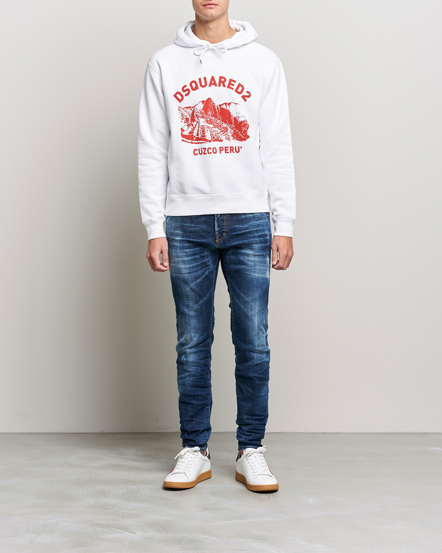 Herre | Gensere | Dsquared2 | Cuzco Hoodie White