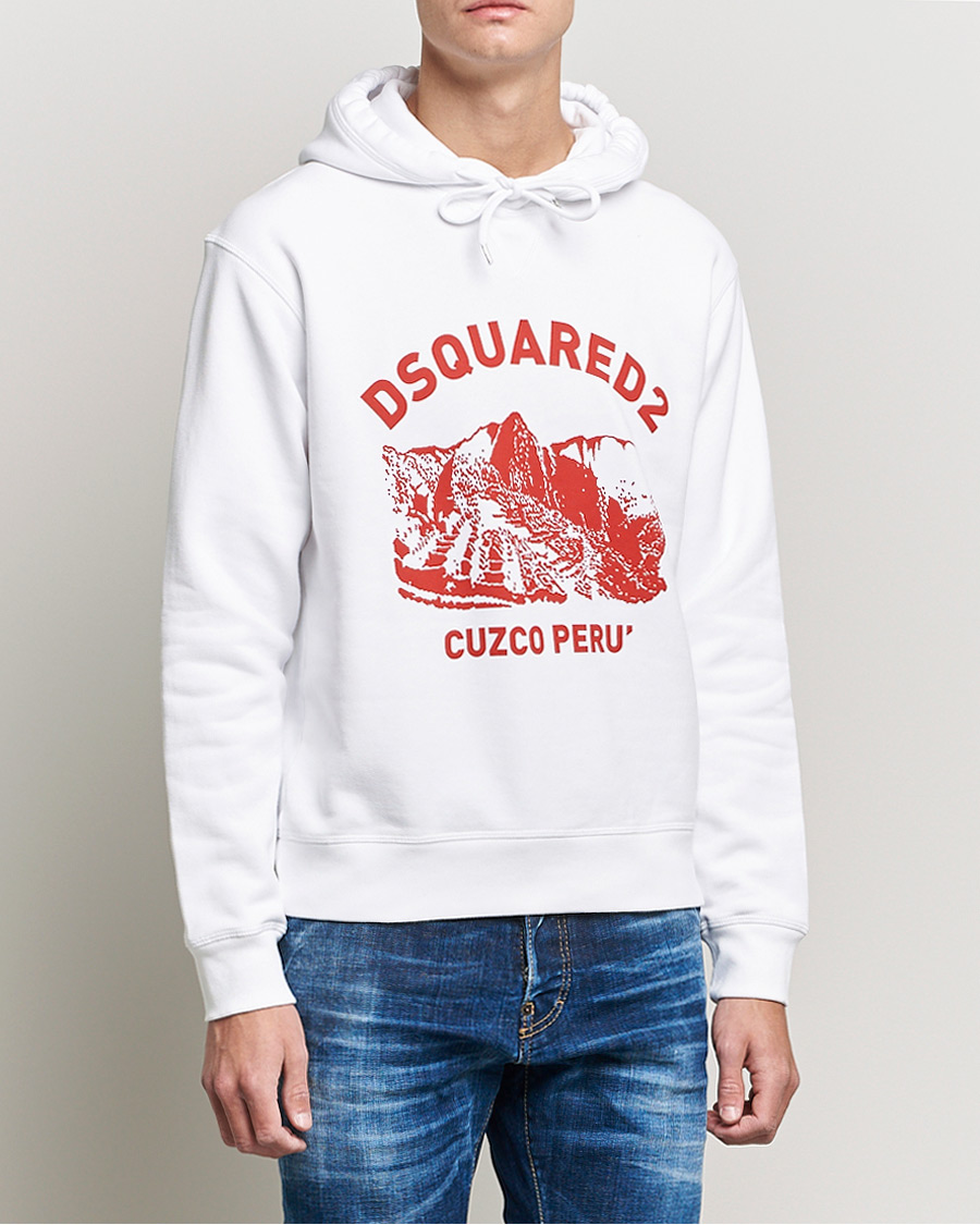 Herre | Gensere | Dsquared2 | Cuzco Hoodie White