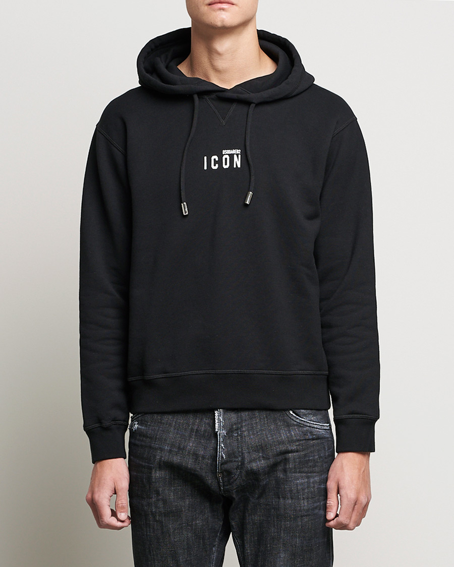 Herre | Dsquared2 | Dsquared2 | Icon small Logo Hoodie Black
