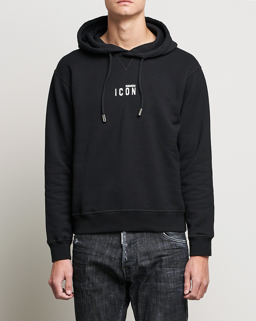Herre | Gensere | Dsquared2 | Icon small Logo Hoodie Black