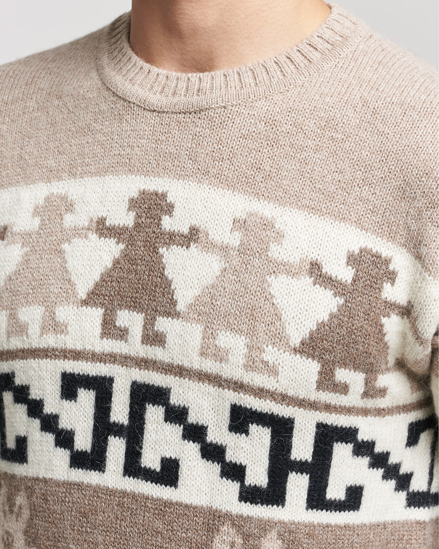 Herre | Gensere | Dsquared2 | Llamas Heavy knitted Sweater Beige