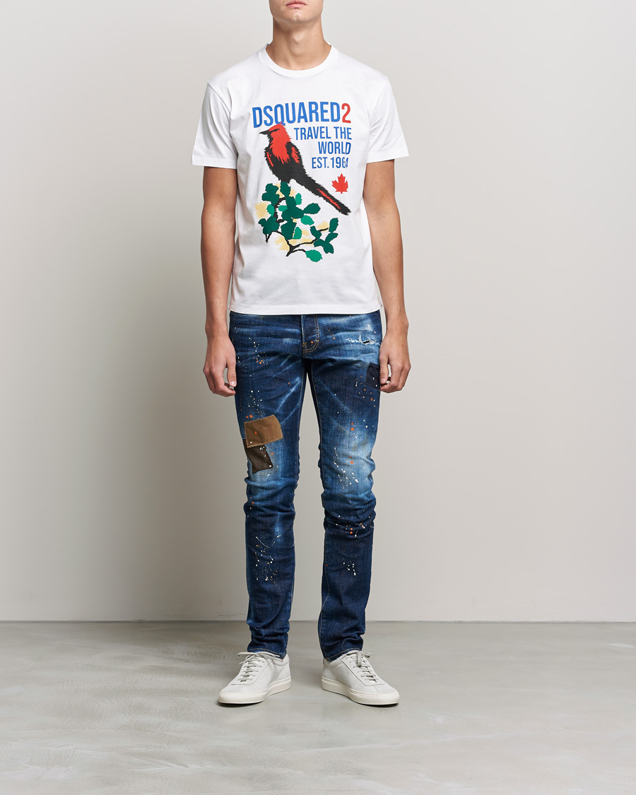 Herre | Jeans | Dsquared2 | Cool Guy Patch Jeans Blue Wash